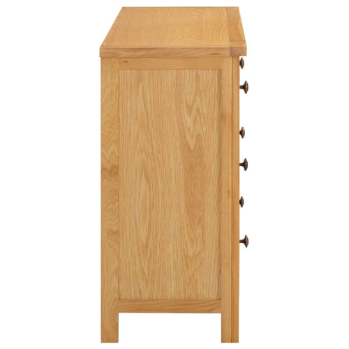 VidaXL vidaXL Kommode 105x33,5x73 cm Massivholz Eiche 2
