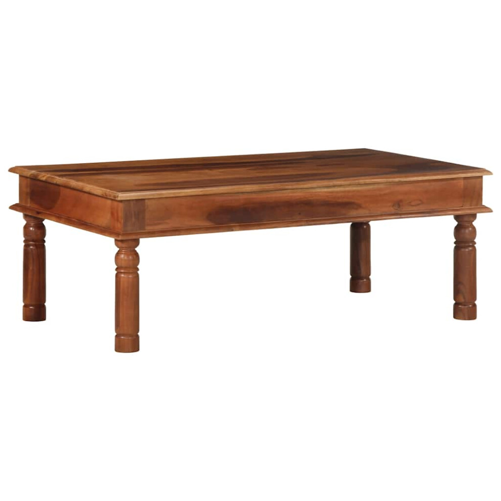 vidaXL Coffee Table 110x60x40 Cm Solid Wood Acacia Side Table