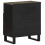 VidaXL vidaXL Bedside Cabinet Black 50x33x62 cm Solid Wood Mango bedside table 5