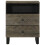VidaXL vidaXL Bedside Cabinet Black 50x33x62 cm Solid Wood Mango bedside table 3
