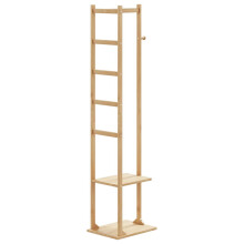 vidaXL Coat Stand with Hooks and Shelves 38.5x30x156 cm Bamboo coat rack
