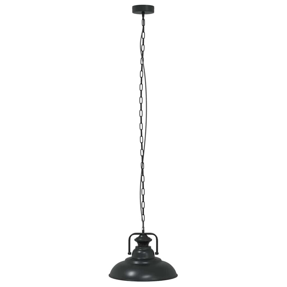 vidaXL Pendant Lamp E27 Black Ã 31 cm Iron pendant lighting