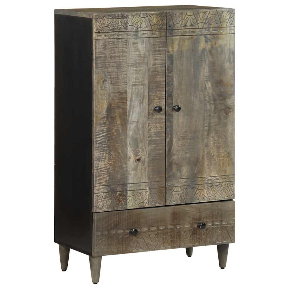 Vidaxl Highboard 60X33x100 Cm Solid Wood Mango Storage Cabinet
