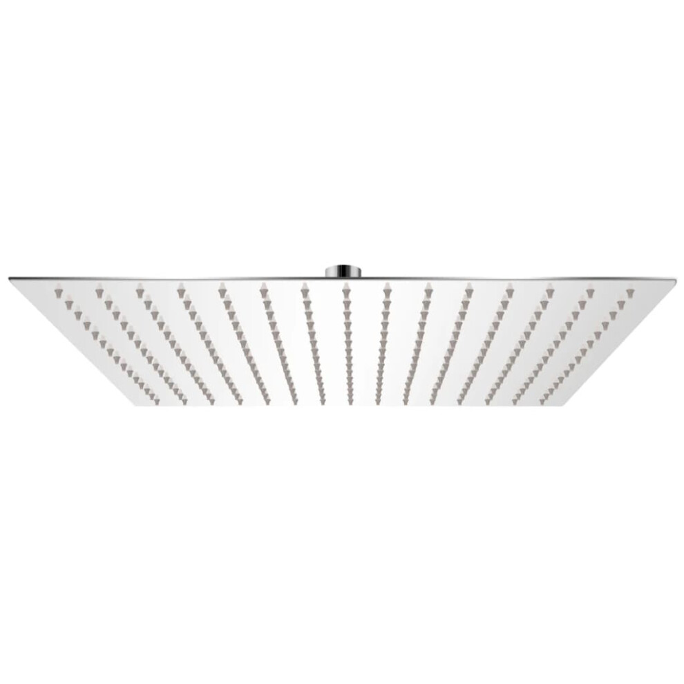 Vidaxl Rain Shower Head Stainless Steel 40X40cm Square Bathroom Sprinkler
