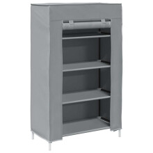 vidaXL Schuhschrank Grau 60,5x30x97 cm Vliesstoff