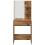 VidaXL vidaXL Dressing Table Set with LED Old Wood Engineered Wood dressing table 6