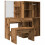 VidaXL vidaXL Dressing Table Set with LED Old Wood Engineered Wood dressing table 2