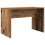 VidaXL vidaXL Dressing Table Set with LED Old Wood Engineered Wood dressing table 7