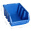 VidaXL vidaXL Storage Bin Kit with Wall Panels 128 Piece Blue and Black Tool Boxes 7