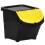 VidaXL vidaXL Stackable Waste Bins with Lids 3 pcs Black PP 78 L recycling bin 2