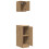 VidaXL vidaXL Garagenschränke 2 Stk. Artisan-Eiche Holzwerkstoff 6
