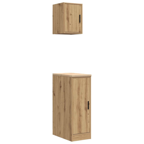 VidaXL vidaXL Garagenschränke 2 Stk. Artisan-Eiche Holzwerkstoff 1