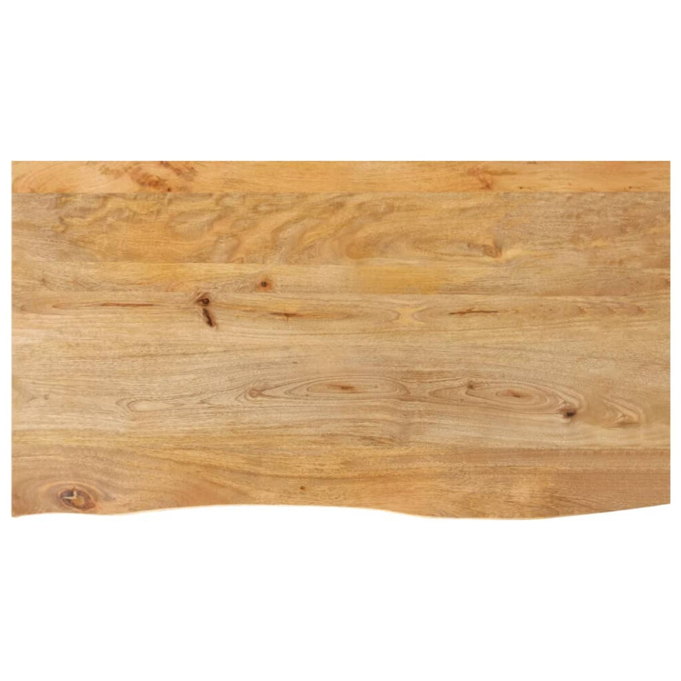 vidaXL Table Top Live Edge Replacement Board Dining Table Top Solid Wood Mango