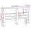 VidaXL vidaXL Headboard with Shelves Bed Header Bed Headboard 120 cm Solid Wood Pine 9