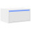 VidaXL vidaXL Wall-mounted Bedside Cabinet with LED Lights White cabinet 3