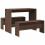 VidaXL vidaXL 3 Piece Dining Table and Bench set Brown Oak Engineered Wood 1