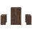 VidaXL vidaXL 3 Piece Dining Table and Bench set Brown Oak Engineered Wood 5