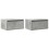 VidaXL vidaXL Wall-mounted Bedside Cabinets with LED Lights 2 pcs Concrete Grey 3