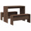 VidaXL vidaXL 3 Piece Dining Table and Bench set Brown Oak Engineered Wood 6
