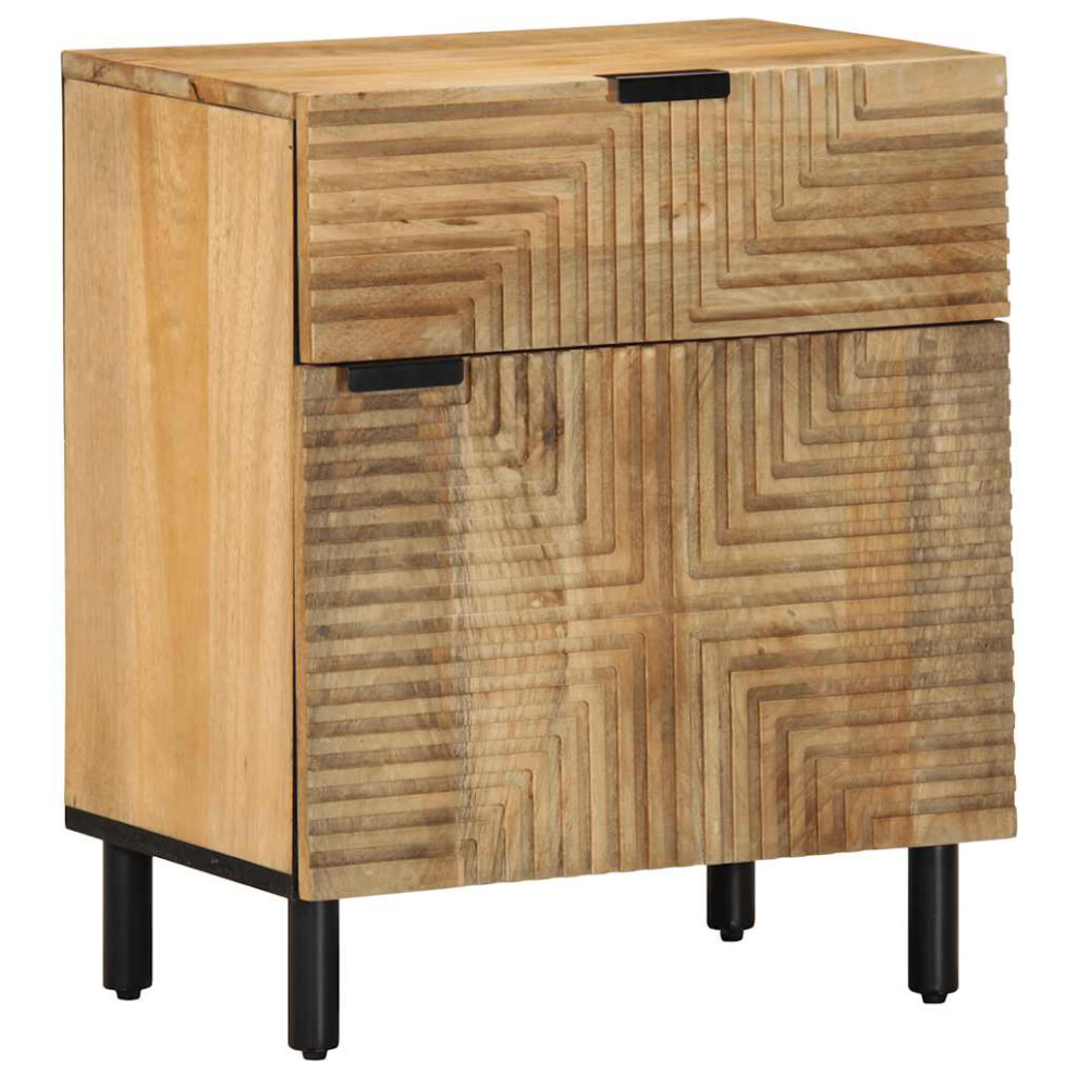 vidaXL Bedside Cabinet Brown 50x33x60 cm Solid Wood Mango bedside table