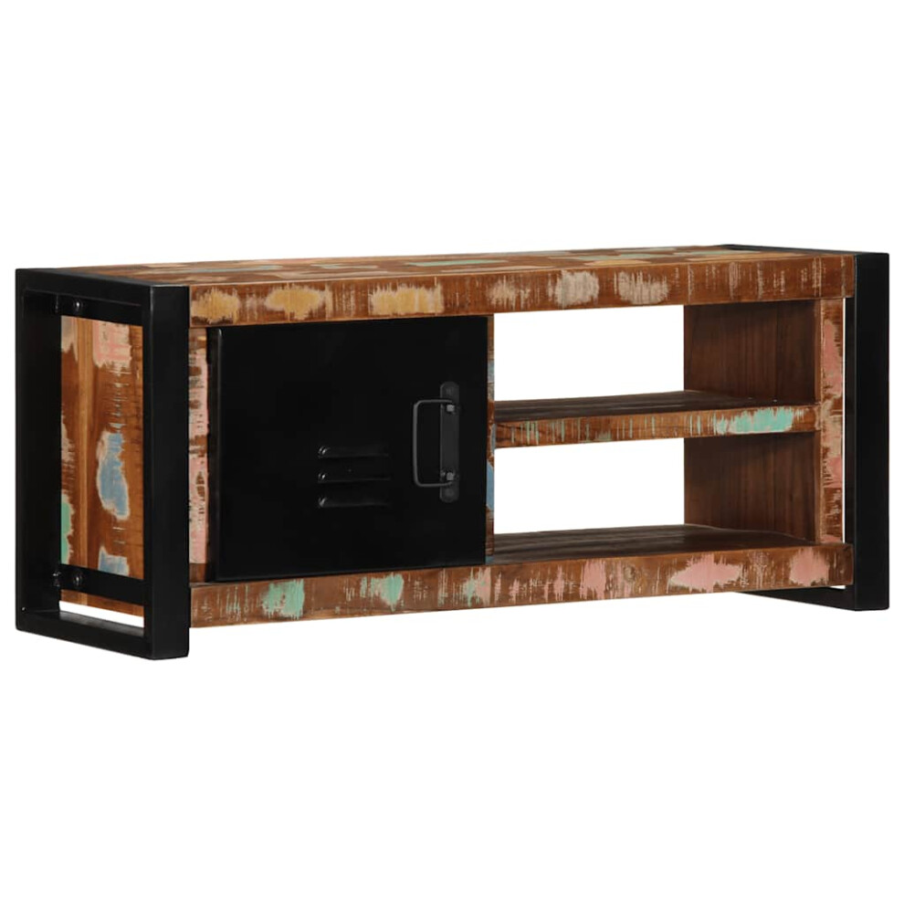 Vidaxl Tv Cabinet 80X30x35 Cm Solid Wood Reclaimed Tv Stand Tv Sideboard