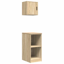 vidaXL Garage Cabinets 2 pcs Sonoma Oak Engineered Wood cabinet tool cabinet