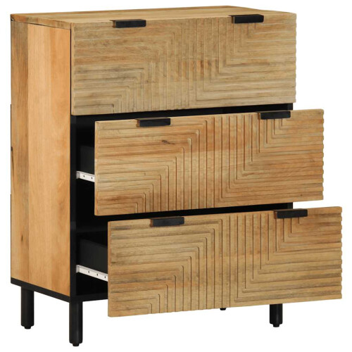VidaXL vidaXL Sideboard Brown 60x33x75 cm Solid Wood Mango cabinet cupboard highboard 2