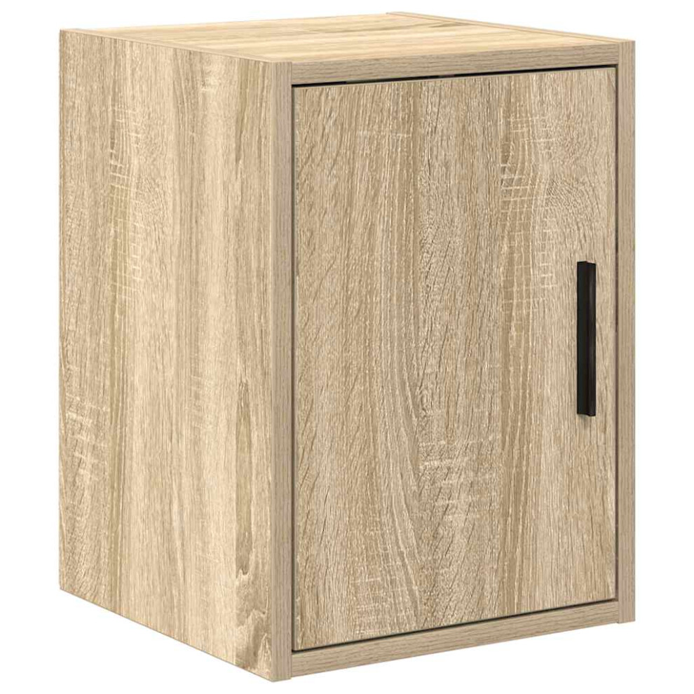 vidaXL Garage Wall Cabinet Sonoma Oak Engineered Wood cabinet