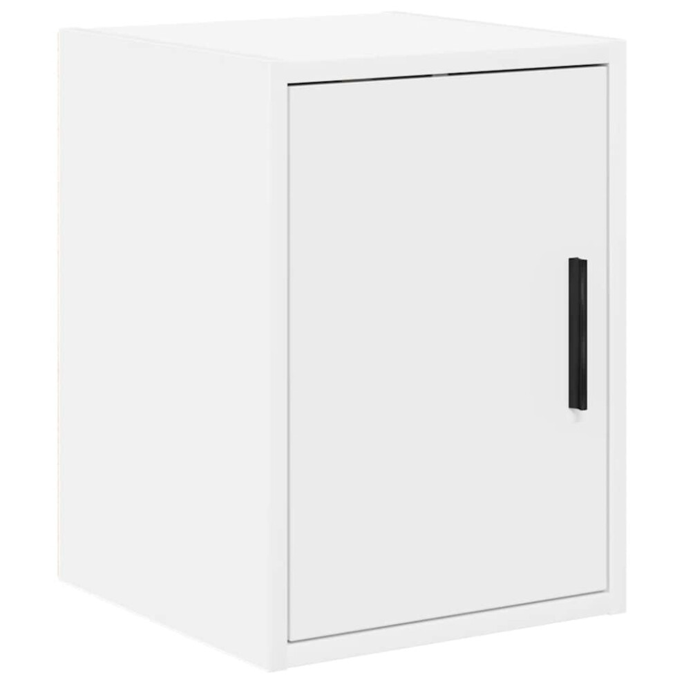 vidaXL Garage Wall Cabinet White Engineered Wood cabinet garage wall cupboard