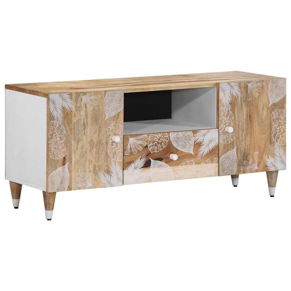 vidaXL TV Cabinet 105x33.5x46 cm Solid Wood Mango TV stand TV sideboard