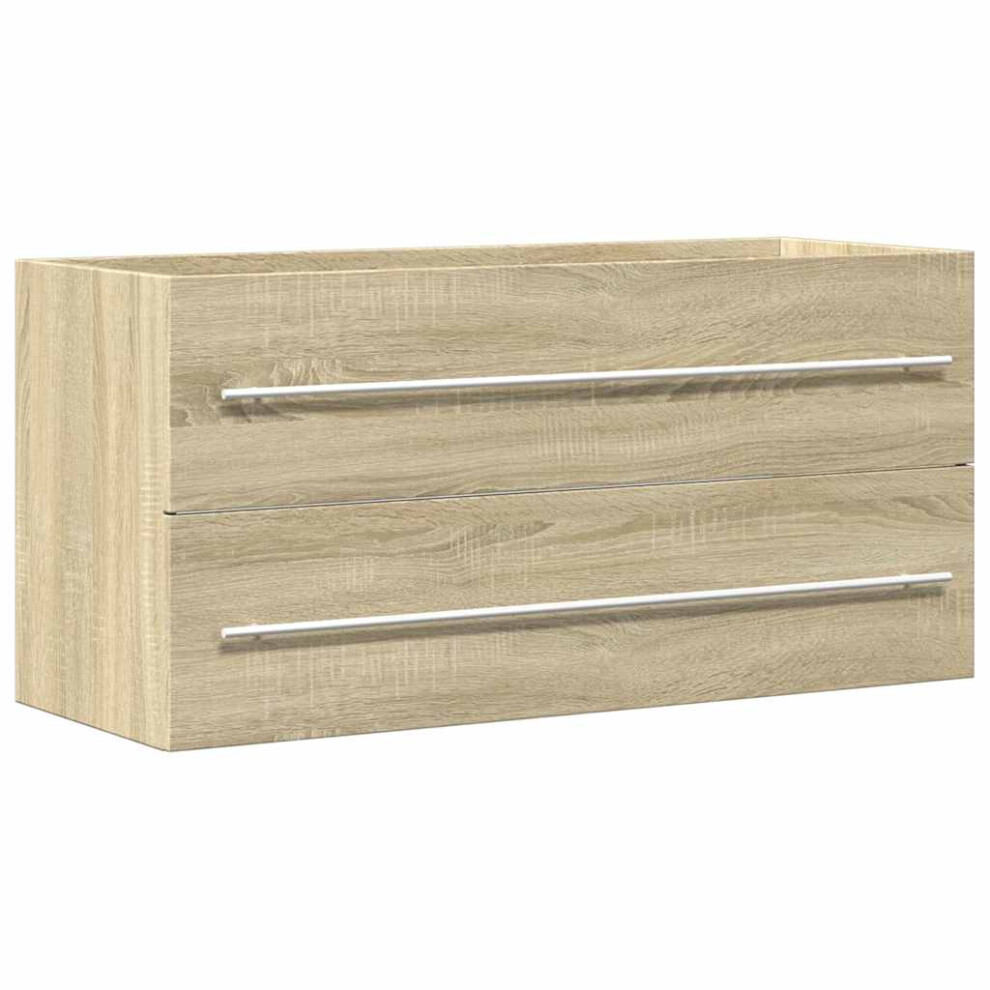 vidaXL Sink Cabinet Storage Cupboard Sink Unit Sonoma Oak Engineered Wood