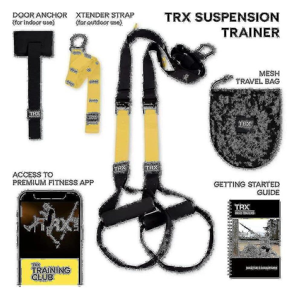 Trx All-in-one Suspension Trainer - Home-gym System For The Seasoned Gym Enthusiast, Includes Trx Training Club Access -jx