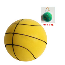 (Yellow, 24cm) Silent Basketball - Premium Material, Unique Design, Training And Playing Helper, Soft Foam Ball