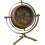 Elegant Freestanding Clock with Moving Internal Cogs | Gold 1