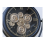 Elegant Freestanding Clock with Moving Internal Cogs | Black 3