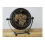 Elegant Freestanding Clock with Moving Internal Cogs | Black 4
