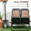 Outsunny Outsunny 130L Compost Bin Dual Chamber Rotating Composter w/ Ventilation Holes 6