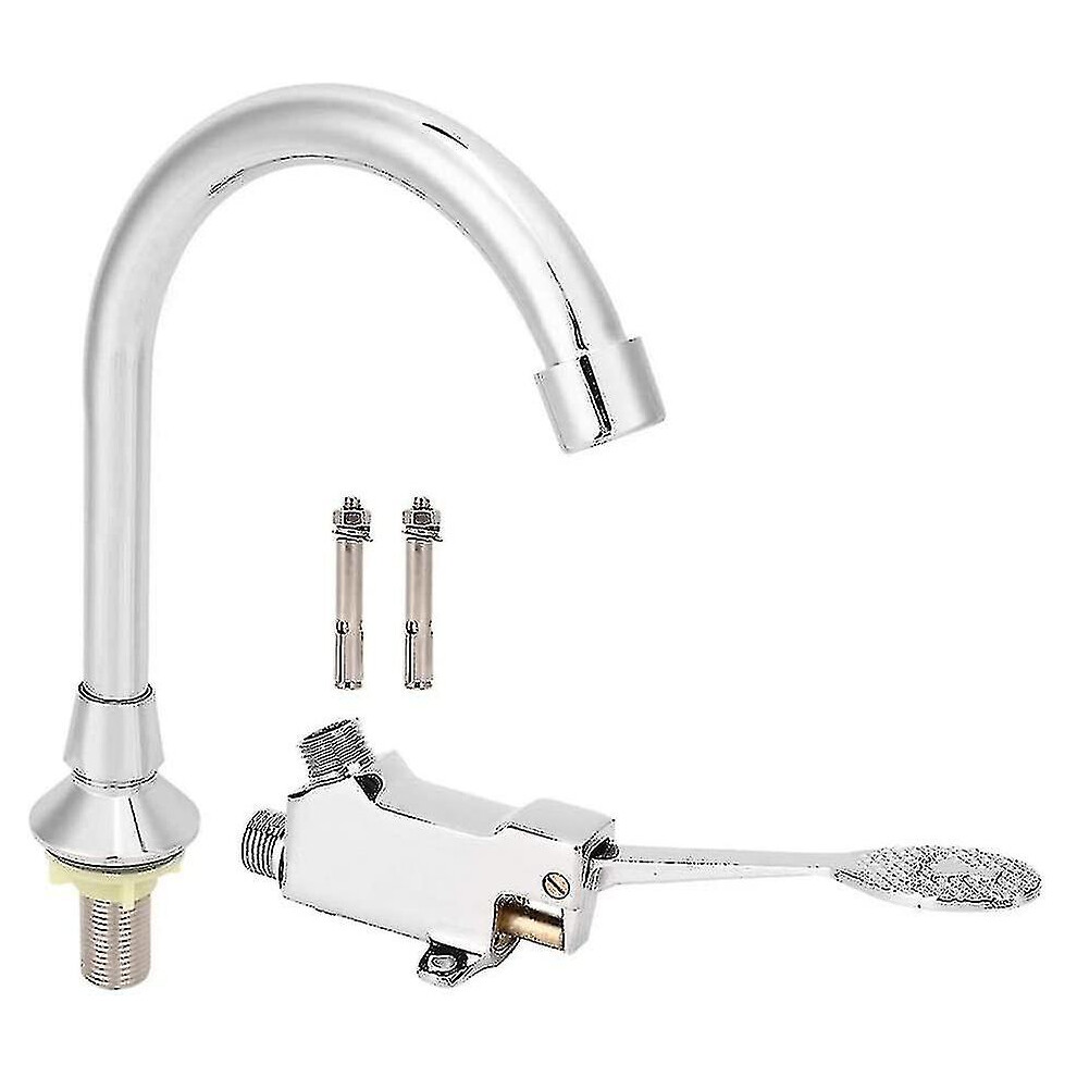 Foot Pedal Faucet Bathroom Sink Faucet Set Medical Laboratory Foot Pedal Sink Faucet Kit Accessories - 8795863519968