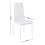 Living And Home (White) Set of 6 PU Leather Dining Chairs Kitchen Chairs 6