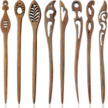 8 Pieces Wooden Hair Sticks Japanese Hair Chopstick