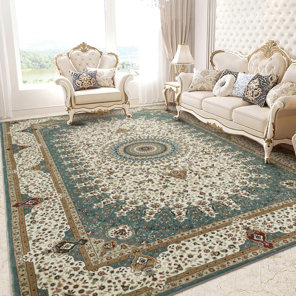 (240 X 320 Cm (8 Ft X 10 Ft 6 in), WILLOW- CASHMERE RUG) Large Rugs Living Room Bedroom Traditional Carpets