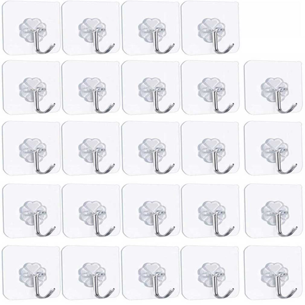 Self Adhesive Hooks, Heavy Duty Wall Hooks Anti-Skid Traceless Sticky Hook for Kitchen Bathroom Clothes Office Ceiling Hanger for Hanging Coat Cloth