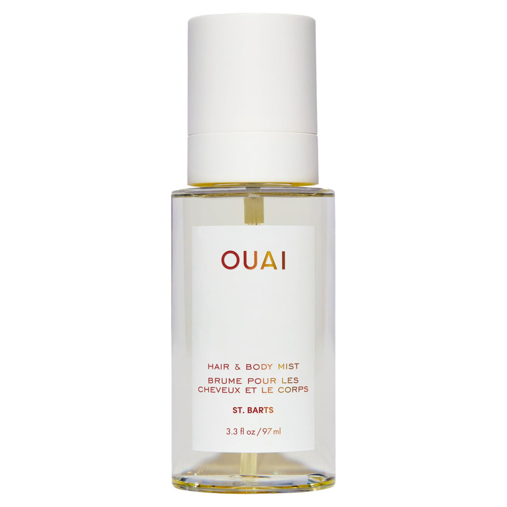 Ouai Orange Hair & Body Mist - St. Barts - Vacay Is Only A Spray A - Use From Head To Toe - Notes Of Dragon Fruit, Blossom, Tuberose & Musk - 97Ml