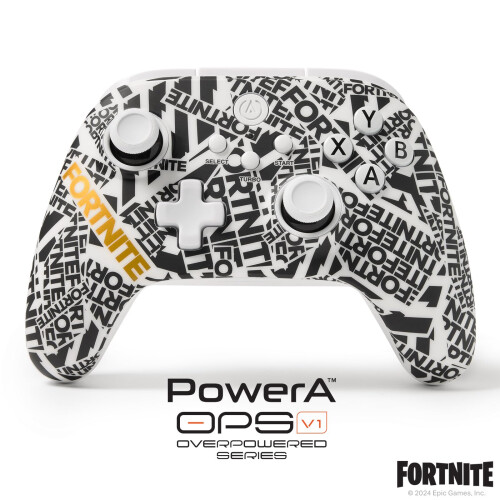 OPS v1 Wireless Controller for Cloud Gaming - Fortnite Edition, gamepad, wired video game controller, gaming controller, works with Xbox One and