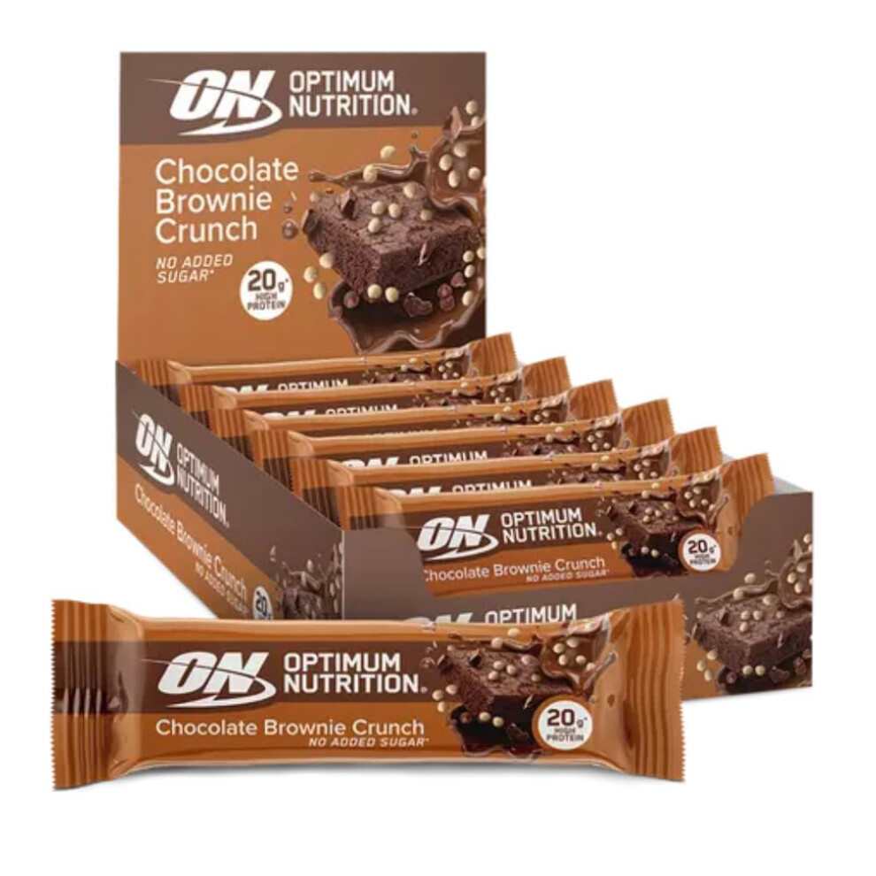 Optimum Nutrition Chocolate Brownie Crunch Protein Bar, 10 X 65 G
