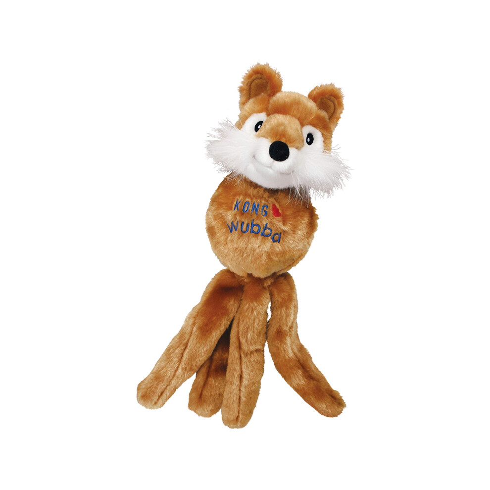 Kong - Wubba Friends - Squeaky Fetch Dog Toy (Assorted Characters) - For Large Dogs