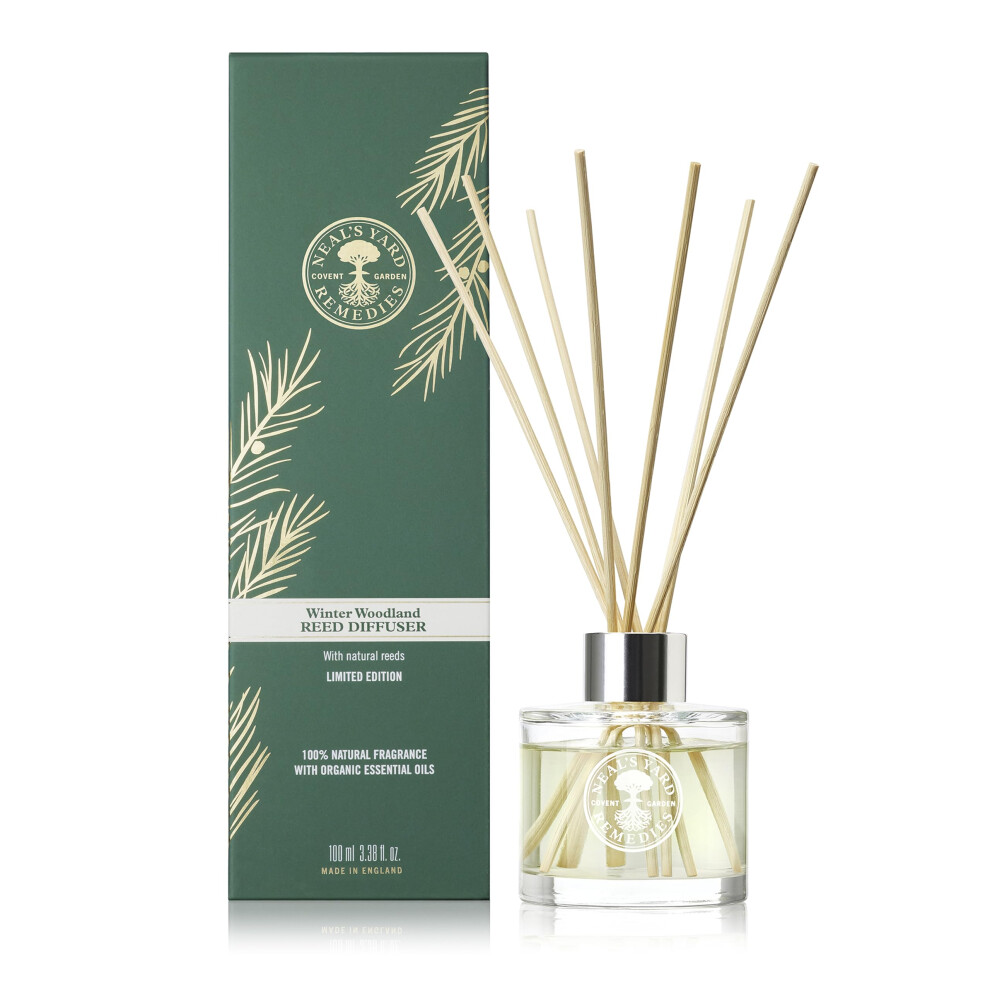 Winter Woodland Diffuser, Scented Reed Diffuser With Fir & Cypress, Long Lasting Fragrance, Vegan & Cruelty-Free