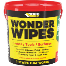 5 X Everbuild Giant Wonder Wipes Multi Purpose Hand Wipes - 300 Tub