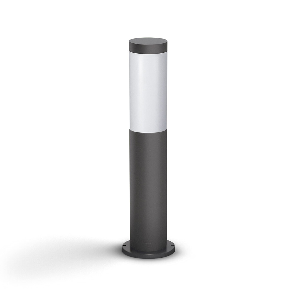 Philips Led Utrecht Outdoor Pedestal Light 20W [Anthracite] Water Resistant Ip44, For Garden, Patio And Terrace Lighting.