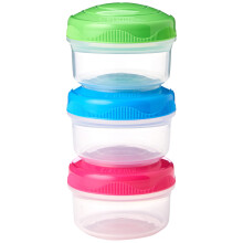 To Go Mini Bites Assorted Colours, 130 ml, Recyclable with TerraCycle, 3 Count